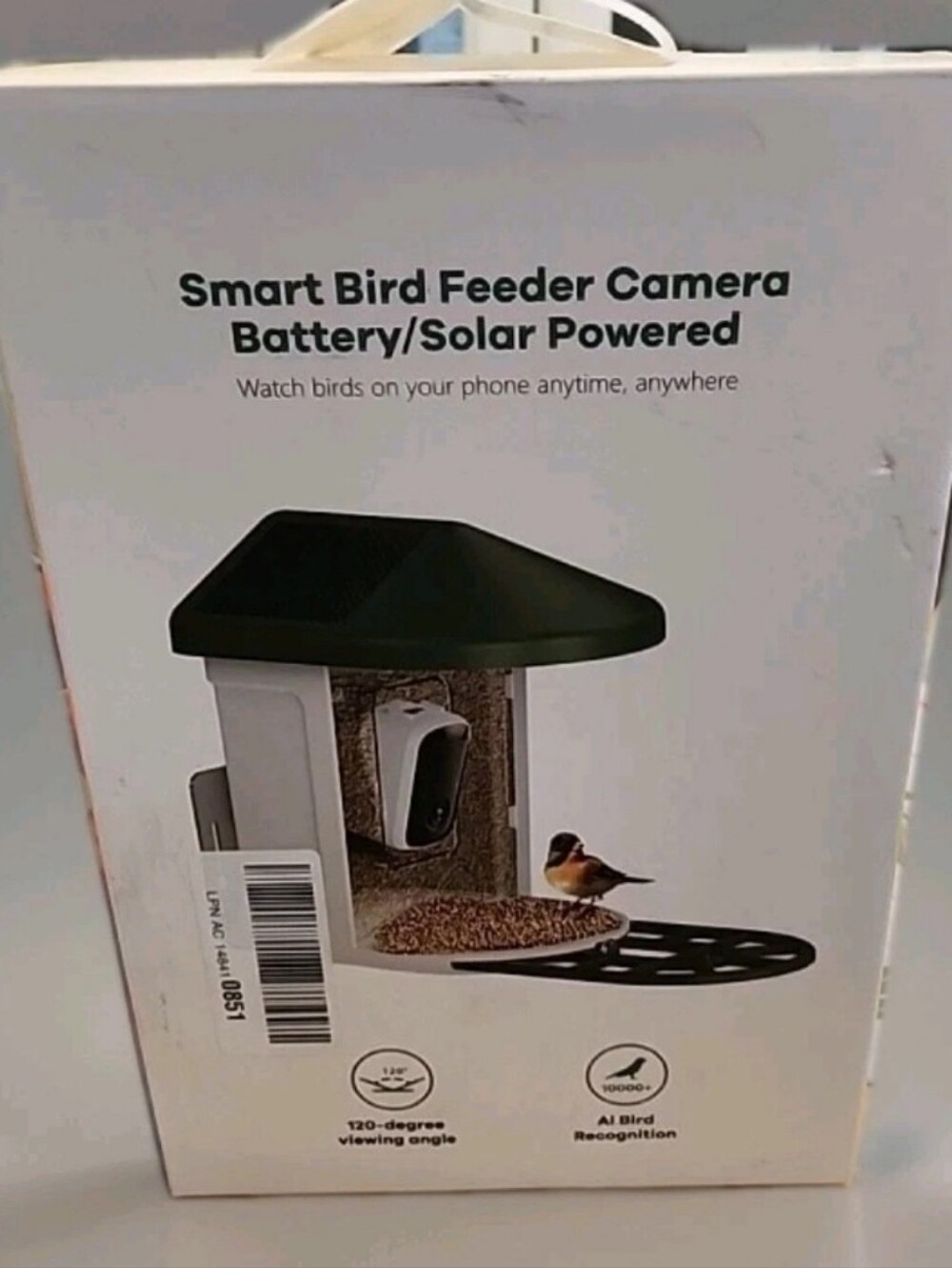 Smart Bird Feeder Camera Battery/Solar Powered AI Bird Recognition New